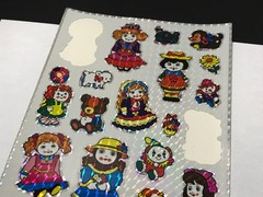Vintage 1983 Morgan Mark 1 Chrome Prism Stickers – Doll Stickers – Missing 2