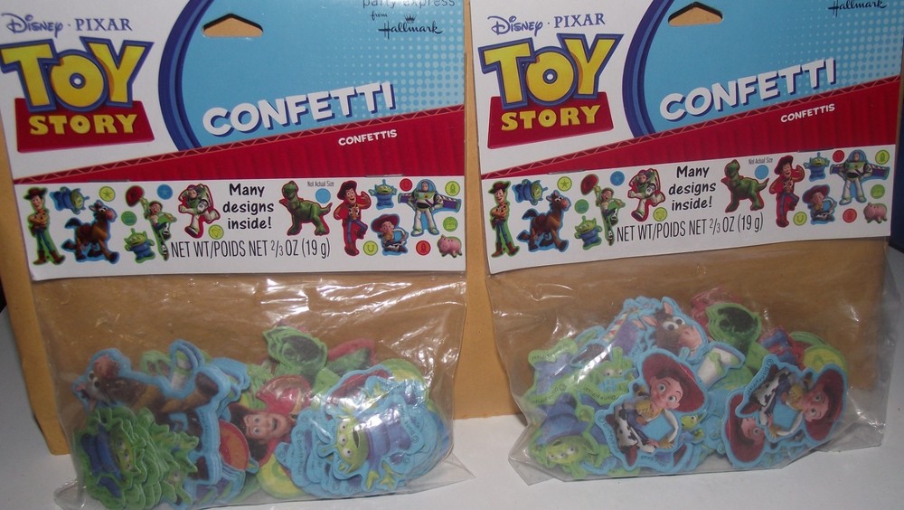 Disney Pixar » TOY STORY 2 CONFETTI » WOODY, BUZZ LIGHT YEAR -HALLMARK-2PACKS