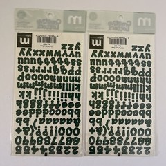 Making Memories Creative Letters Scrapbooking – 7/16″ Dot Forest Green
