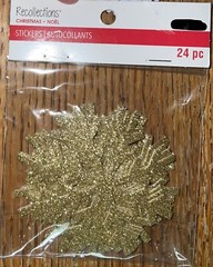 Recollections Snowflakes Snow Flakes Value Pack 24Pc CHRISTMAS Glitter Stickers