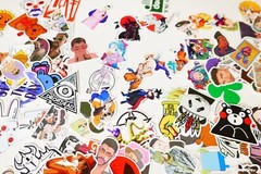 HUGE Mixed lot of random Stickers Loose Dragon balls, anime, KPop, pokemon & ETC