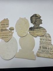 Antique Lot Of 8 Victorian Scrap Paper Ephemera For Collecting Or Scrapbooking