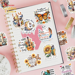 100 PCS Christian Jesus Bible Stickers – Bible Journaling & Prayer Board Supplie