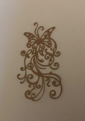 “Butterfly Lace” die cut embellishments 6 pcs 4-1/4” x 2-1/4” choose color