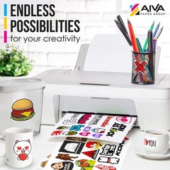 Waterproof Printable Vinyl Sticker Paper – 100 Sheets