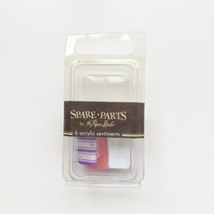 The Paper Studio Spare Parts Acrylic Sentiments