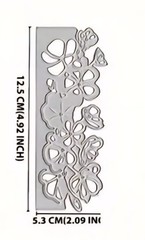 Flowers Border Edge Die Cut Card Making Envelopes Floral Invitations Cutting Die