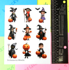 Halloween Trick Or Treat Kids Sticker Sheet