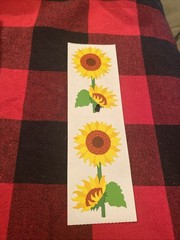 SUNFLOWER Stickers Mrs. Grossman’s•Floral•Yellow•Gardening •Seeds•Outdoor•