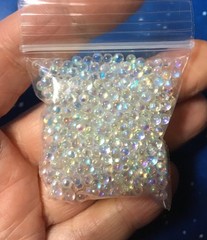 Morezmore M00480 1oz 5mm Iridescent Glass Bubbles Microbeads