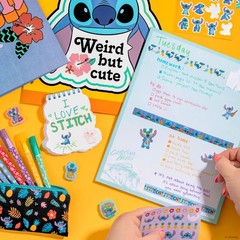 Disney’s Stitch 3-Ring Binder Stationery Set, Includes Journal, Stickers, Pen…