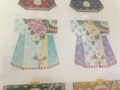 Punch Studio Gifted Stickers Japanese Kimonos Clothing Tops Scrapbooking Asia