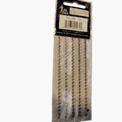 Mark Richards Red Metal Stickers Nailheads 3mm Adhesive Embellishments 3864