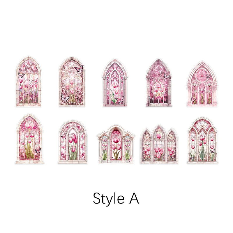 10Pcs Manor Secret Series PET Decorative Stickers Pack DIY Scrapbooking Supplies