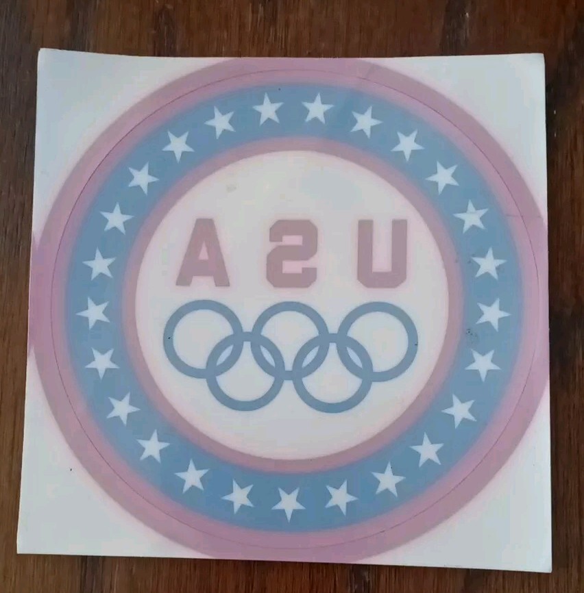 U.S.A. Olympics Window Cling Sticker 4″