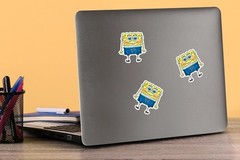 SPONGEBOB SQUAREPANTS ADORABLE SHORTS DIE CUT VINYL 50 CT STICKER PACK