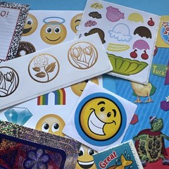 Vintage 80s 90s Y2K Sticker Partials & Singles Various Brands Years As Is Lot C