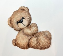 Resin Teddy Bear/Furniture Decor/Appliqué/Scrapbooking/Nursery/Crafts