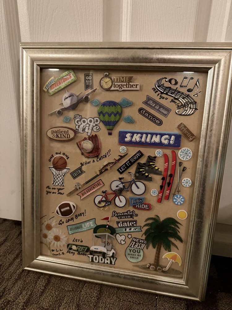 Travel Vacation 3D Stickers Scrapbook Shadow Box