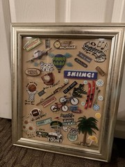 Travel Vacation 3D Stickers Scrapbook Shadow Box