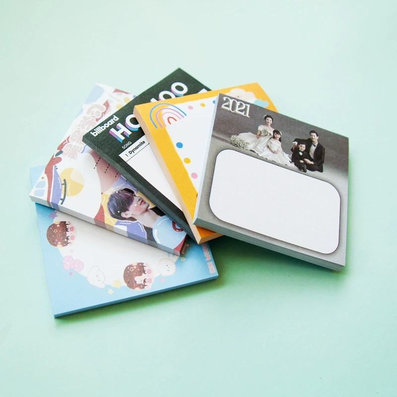Personalize 3 Inch Square Sticky Notes 75mm Full Color Printed Memo Pads