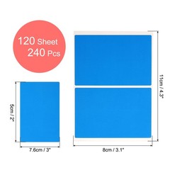 120 Sheet Blue Label Stickers 3 x 2 Inch Rectangle Coding Labels for Office