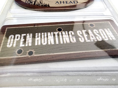 Karen Foster Bird Hunting Chipboard Accents Outdoor Sign Scrapbook Embellishment