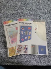 Binder Decorating Kit/Lot Of 2-45 Stickers-2 Insert Sheets Each/New