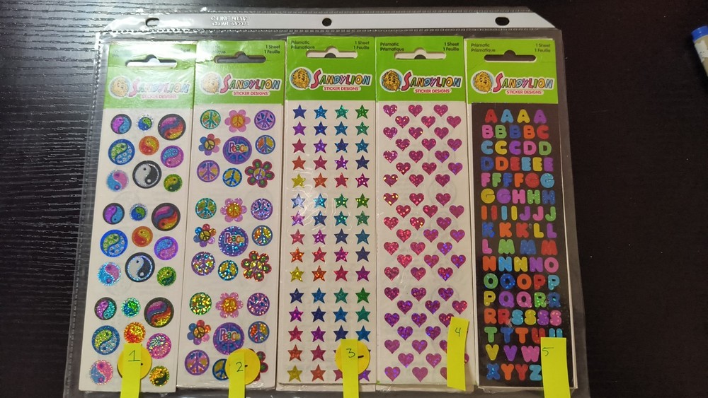 Sandylion Vintage Stickers NOP- RHTF ✌🏼 💖🔤🤩