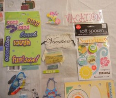 Lot of Vacation Theme Stickers for Scrapbooking, Journal & Greeting Card Making