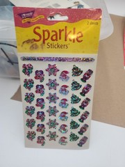 Vintage Christmas Sparkle Stickers TREND Enterprises Sensational