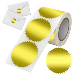 300 Pcs 2 Inch Gold Foil Seal Stickers for Certificates Book Invitation Notary