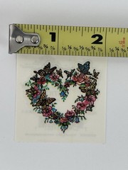 Vintage PSX Designs Stickers (9 – 2 «x2 » Stickers) Butterfly Heart NEW
