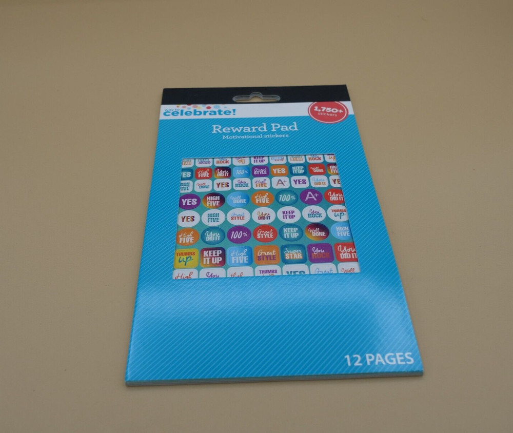 1750 Pcs Reward Pad Motivational STICKERS NEW