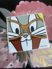 SmileMakers Looney Tunes Bugs Bunny Glasses Sticker Mod 2.5” Inches