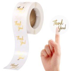 Pcs Clear Thank You Stickers Round Transparent PVC Stickers, 1 in Self 500