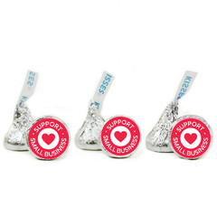 Small Business Candy Stickers | Support Our Small Business Theme | 0.75in