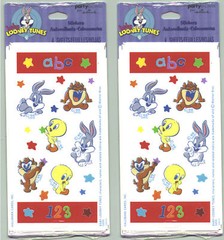 2 NEW packs BABY LOONEY Tunes Scrapbook Stickers! 8 Sheets!