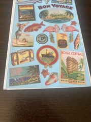 Naturally Gifted Stickers Travel Tropical Vacation Hotel Cruise Beach Postcards