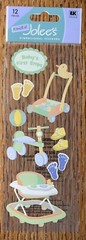 RARE Jolees Baby’s First Steps Walker Toy Shoes Footprint Toddler Infant Sticker