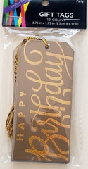 Brother Sister Design Studio HAPPY BIRTHDAY GIFT TAGS – GOLD – 12 pcs