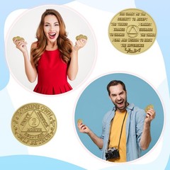 36 Pcs Recovery AA Chips and Medallions Bulk Sobriety Chip AA Tokens Medallio…