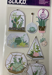 Sticko Stickers 20PC Succulent Terrarium 2020 Plants Scrapbook Planner 20PC New