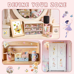 Fairy Rub on Transfers for Crafts and Furniture,Transfer Decals Stickers with El