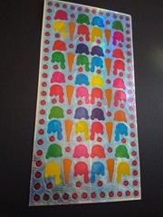 Vintage Stickers ICE CREAM CONE Prism Sticker Sheet VTG 90s RARE