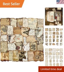 100 High-Quality Vintage Stickers for Scrapbooking & Journaling – Artistic Charm