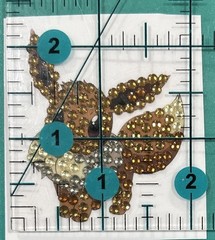 New!! EEVEE Pokemon Diamond Art STICKER Scrapbooking Nintendo Decor