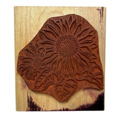 Sunflower Rubber Stamp Wood Mounted A1663H Floral Scrapbooking Card Making Craft