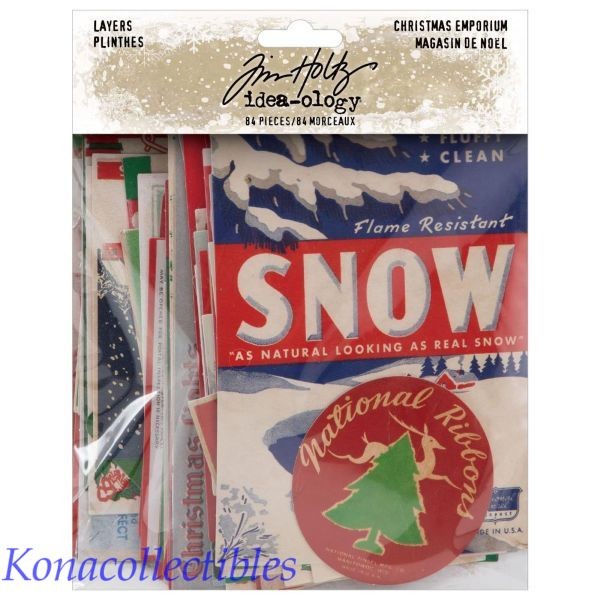 2025 Idea-ology Tim Holtz Christmas Ephemera TH94420 84 Pieces