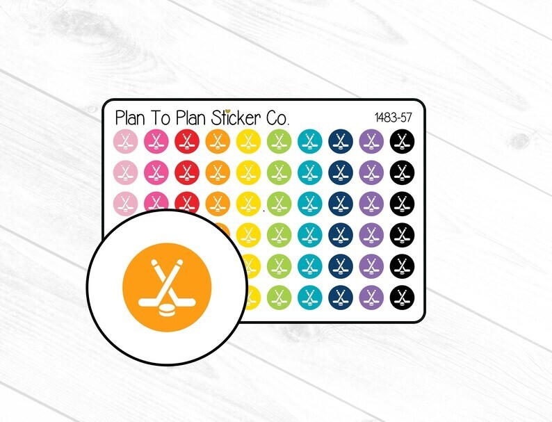 1483-57~~Hockey Icon Planner Stickers.